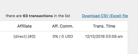 Fast Member CSV Export Transactions