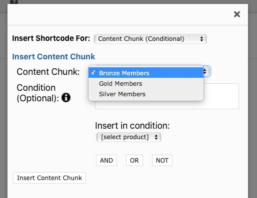 Fast Member Choose Content Chunk For Condition