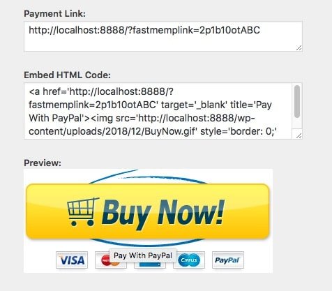 Fast Member Payment Button Generator Button and Link Codes