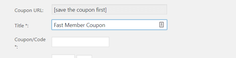 Coupon Title