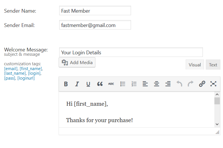 Fast Member Email Notifications